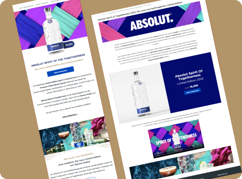 Marketplace of wine and Spirits, that connects users with suppliers and brands.